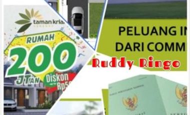 Dijual Tama Krian Minimalis 300 Jutaan Row Jalan 8 Meter