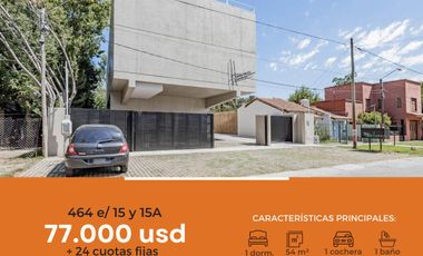 Departamento en venta - 1 Dormitorio 1 Baño 1 Cochera - 54Mts2 - City Bell, La Plata [FINANCIADO]