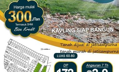 Tanah dijual 3.4 Km ke kranggan waterpark