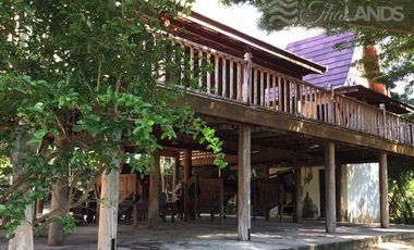 TRADITIONAL TEAK HOUSE ON 24 METERS OF RIVERFRONT CLOSE TO DOWNTOWN KANCHANABURI!!!