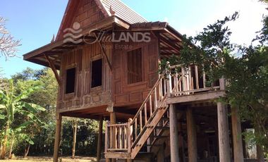 TRADITIONAL TEAK HOUSE ON 24 METERS OF RIVERFRONT CLOSE TO DOWNTOWN KANCHANABURI!!!