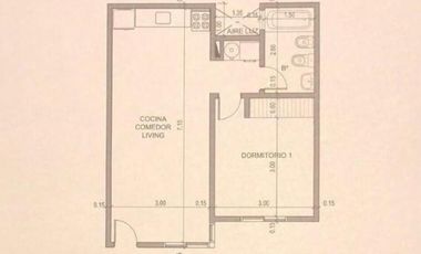 Departamento, dos ambientes anticipo y cuotas. Jose C Paz