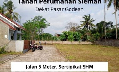 Tanah Perumahan Moyudan Sleman, Dekat Pasar Godean: Luas 120 m2