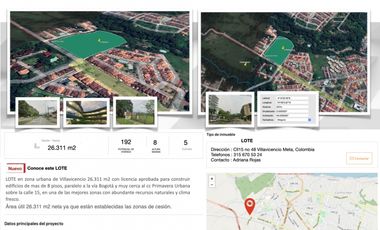 Lote Sansouci Entre Balcones y Quintas De Sansouci Villavicencio