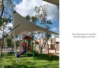Casa en residencial privado con casa  club, área para niños, alberca con carril