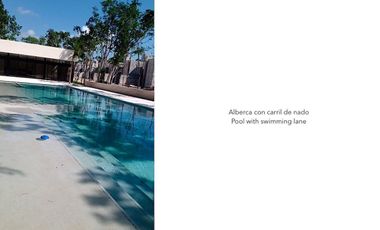 Casa en residencial privado con casa  club, área para niños, alberca con carril