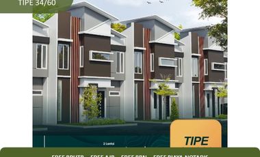 2 Lantai Rumah 5 Menit ke UNIKAMA Bisa KPR 2KT Tipe 34/60