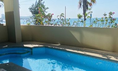 SE VENDE PENTHOUSE (DEPARTAMENTO) DE LUJO DE 3 DORMITORIOS, FULL AMOBLADO Y EQUIPADO EN EL MALECÓN SALINAS