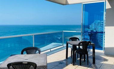 SE VENDE PENTHOUSE (DEPARTAMENTO) DE LUJO DE 3 DORMITORIOS, FULL AMOBLADO Y EQUIPADO EN EL MALECÓN SALINAS