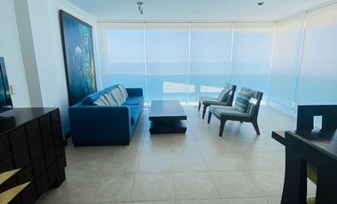 SE VENDE PENTHOUSE (DEPARTAMENTO) DE LUJO DE 3 DORMITORIOS, FULL AMOBLADO Y EQUIPADO EN EL MALECÓN SALINAS