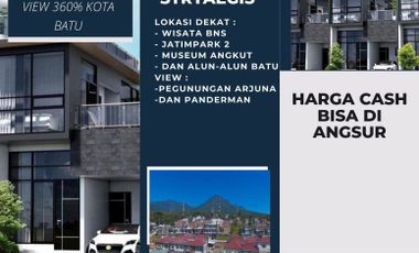 Villa Di Tengah Wisata Batu 3 Lantai Lengkap Dengan Rooftop