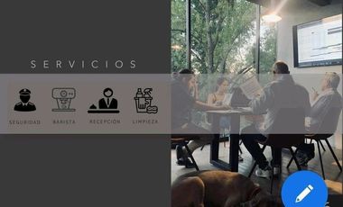 ¡Oficinas en Renta en Tipo CO-WORKING! a unas Cuadra de Chapultepec.