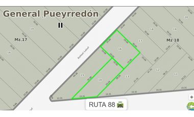 LOTES SOBRE LA RUTA 88