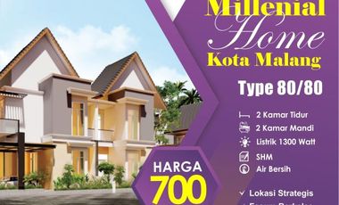 Rumah modern poros jalan Raya Kepuharjo Karangploso