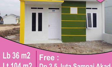 dijual rumsh asri type 36 di rumbai jl.pembina 4