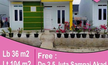 dijual rumsh asri type 36 di rumbai jl.pembina 4