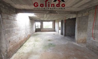 TERRENO CON CONSTRUCCION EN OBRA NEGRA ZONA LA TRANCA CONGREGACION EL CASTILLO