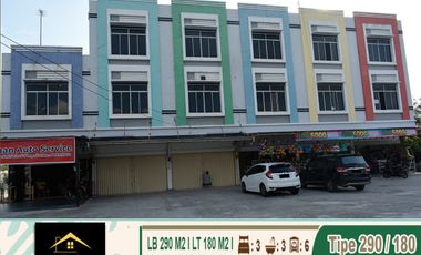 dijual ruko 3 lt pinggir jalan garuda sakti km 2
