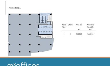 Renta oficina  en Obra gris BH Lifework Santa Maria en Monterrey N.L