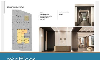 Renta oficina  en Obra gris BH Lifework Santa Maria en Monterrey N.L