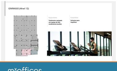 Renta oficina  en Obra gris BH Lifework Santa Maria en Monterrey N.L
