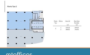 Renta oficina  en Obra gris BH Lifework Santa Maria en Monterrey N.L
