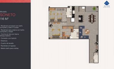 Departamento en Venta en Col. Monraz Guadalajara
