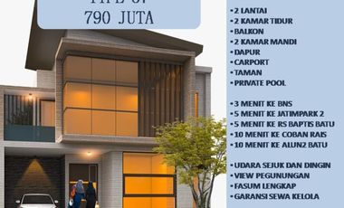 Rumah Villa Dijual Di Batu Malang Tipe 67 View Panderman