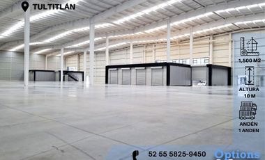Incredible industrial warehouse in Tultitlán for rent