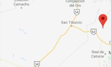 TERRRENO de 1295 has. en S.L.P. con 1,985 m. a la vía ferrocarril  México-Laredo