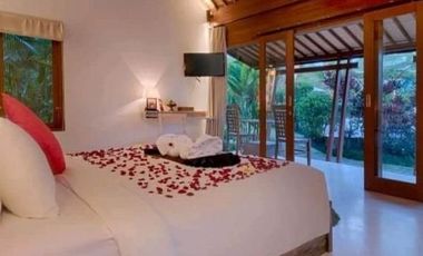 VILLA DIKONTRAKAN DI UBUD BALI DENGAN 5 KAMAR DAN VIEW SAWAH
