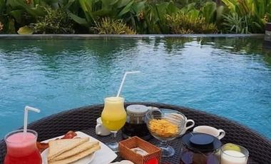 VILLA DIKONTRAKAN DI UBUD BALI DENGAN 5 KAMAR DAN VIEW SAWAH