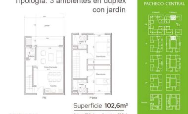 Departamento 2 amb. en Pacheco Central