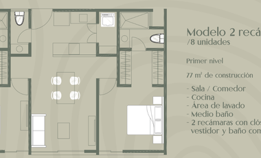 Departamento en venta  Mérida Yucatán, Veta Temozon Norte