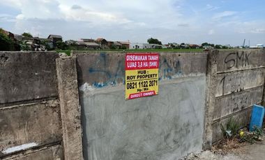 Disewakan Tanah Marunda 3.8 Ha Tarumajaya Bks Dkt Pintu Tol