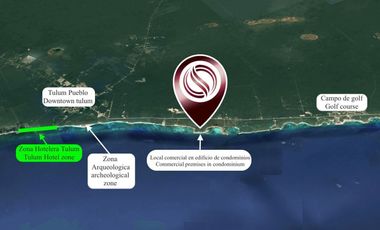 Local en pre-construccion en venta, zona Tankah, Tulum, dentro de edificio de de