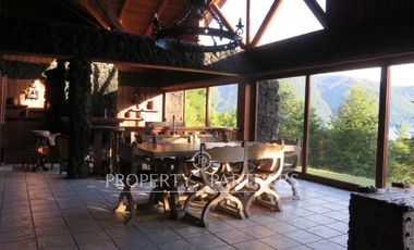 Espectacular y gran terreno con casa a orillas de lago Colico