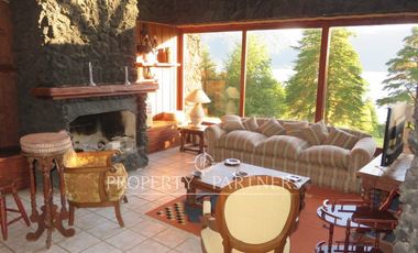 Espectacular y gran terreno con casa a orillas de lago Colico