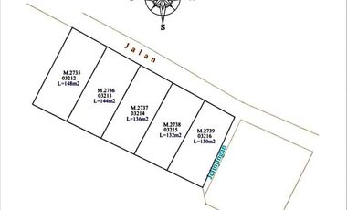 Tanah Kavling di Tumbak Bayuh 130m2 sampai 148m2