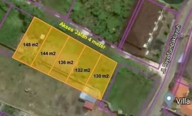 Tanah Kavling di Tumbak Bayuh 130m2 sampai 148m2