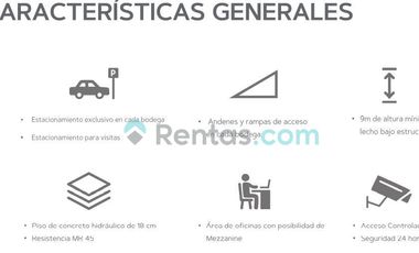 bodega industrial en renta en parque industrial punto san sebastian 584 m2