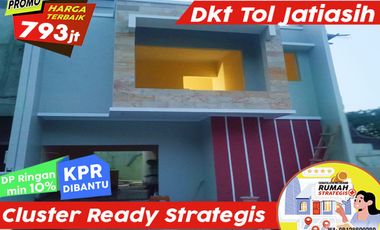 Townhouse Modern Strategis 900 meter dari tol Jatiasih Bekasi