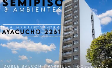 SEMIPISO 3 ambientes - Dos baños - San Martin Centro - Work Ayacucho 2261