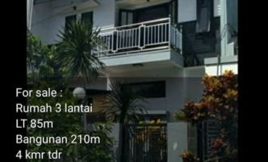 Rumah Murah 3 Lt Siap Huni di Jl Kemirahan Kota Malang