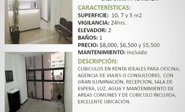 RENTA CONSULTORIO TUXPAN 10 ROMA NORTE CDMX