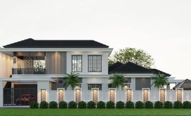 Hunian Tropis Modern Cantik Bebas Design Konsep Bangunan