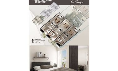 Últimos Departamentos al frente de 1 dorm en Villa San Martín