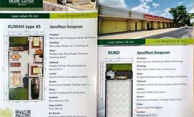 RUKO MURAH SIAP HUNI DI TEPI JALAN UTAMA KEBONARUM KLATEN