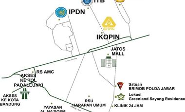 Rumah Cantik 2 lantai di Greenland Sayang Jatinangor