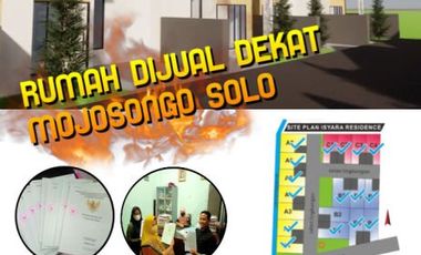 PERUMAHAN TANPA BANK DI UTARA RING ROAD MOJOSONGO SOLO KREDIT 15 TAHUN